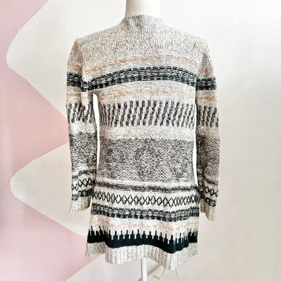 Cabi Fringe Cardigan Open Front Knit Boho Chic Artsy Cottagecore Small - Picture 3 of 8